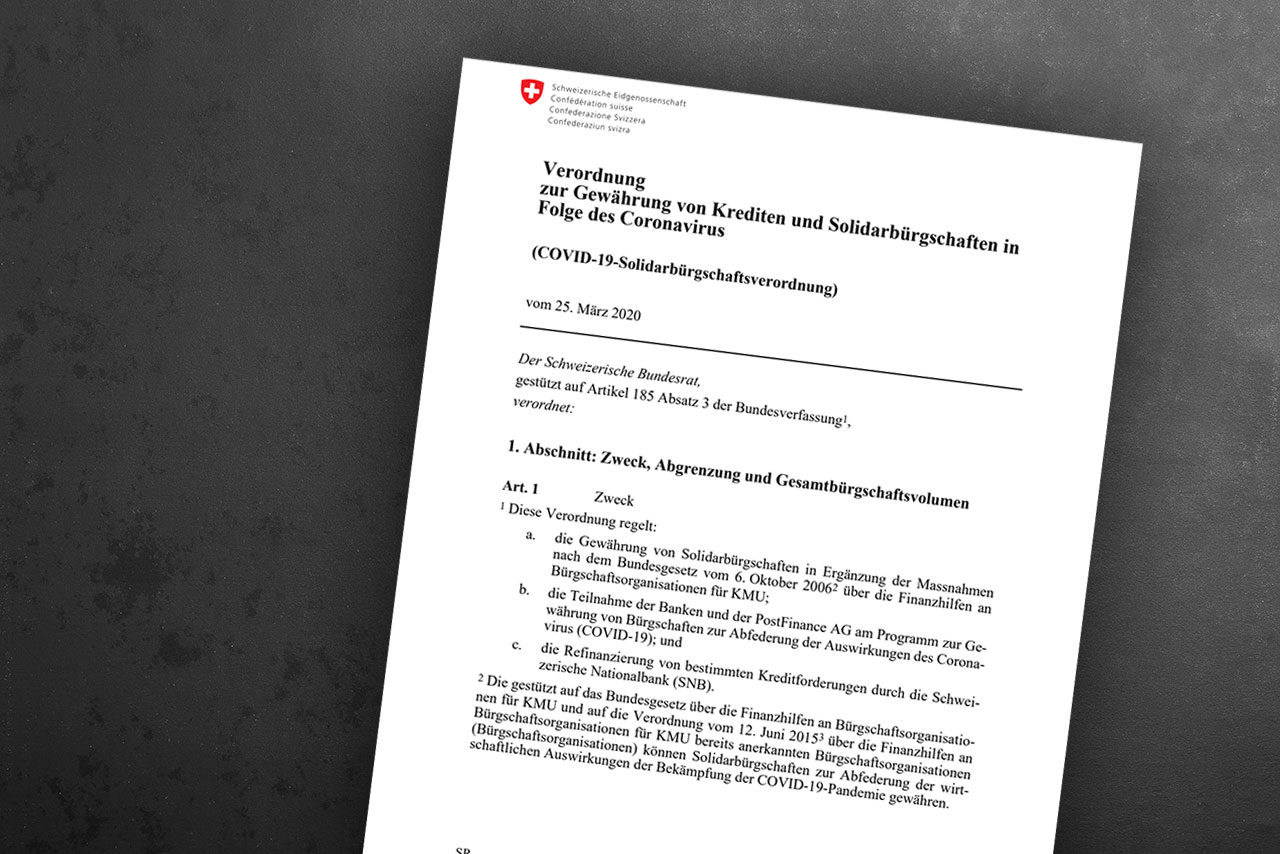 LAWNEWS - Coronavirus (COVID-19): Notverordnung Für Bankkredite Mit ...