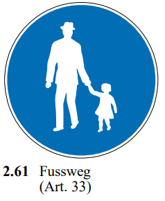 2.61 Fussweg (Art. 33)