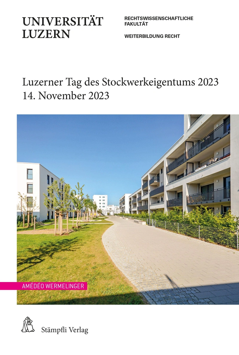 Buch Luzerner Tag des Stockwerkeigentums 2023