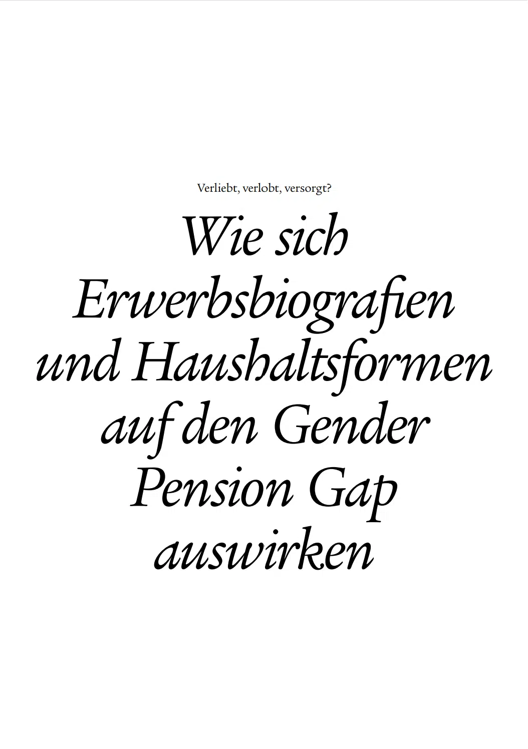 Quote Erbwerbsbiografien und Haushaltsformen