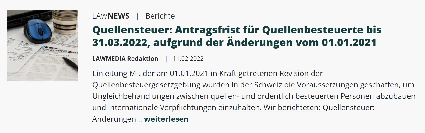 Quellensteuer