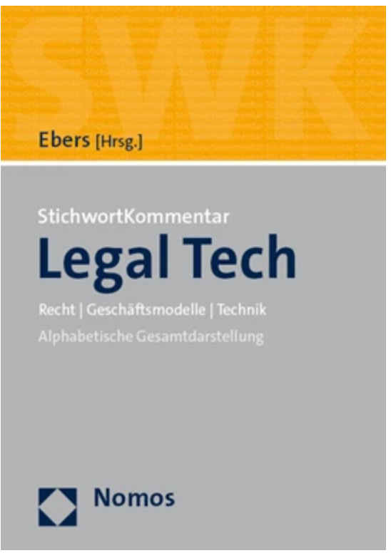 Martin Ebers: Legal Tech