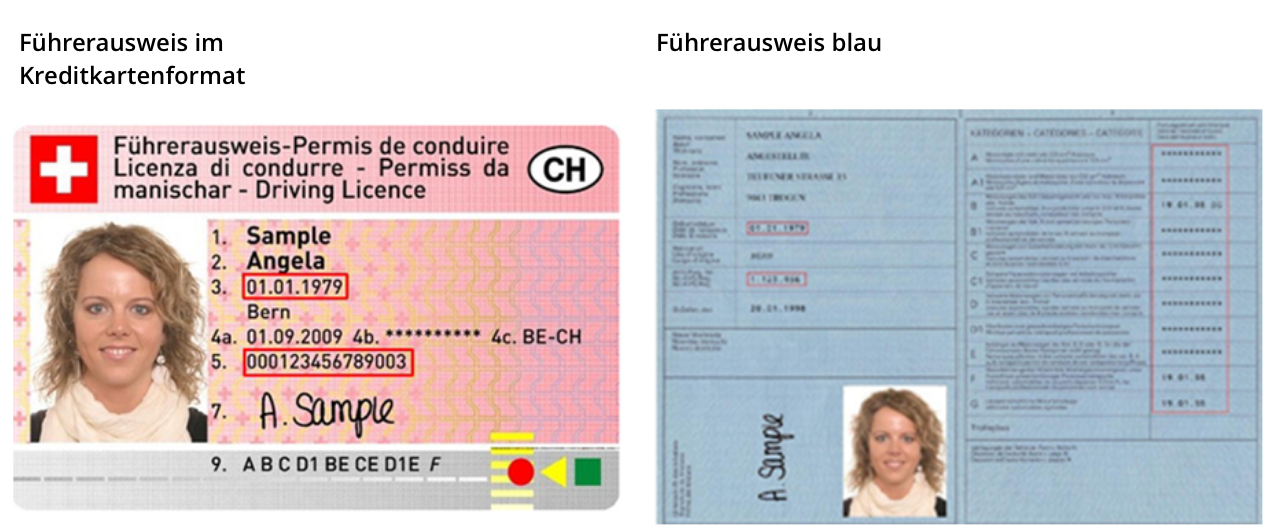 Führerausweis / Führerschein Schweiz