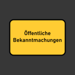 Öffentliche Bekanntmachungen