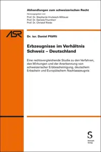 Erbzeugnisse im Verhältnis Schweiz - Deutschland