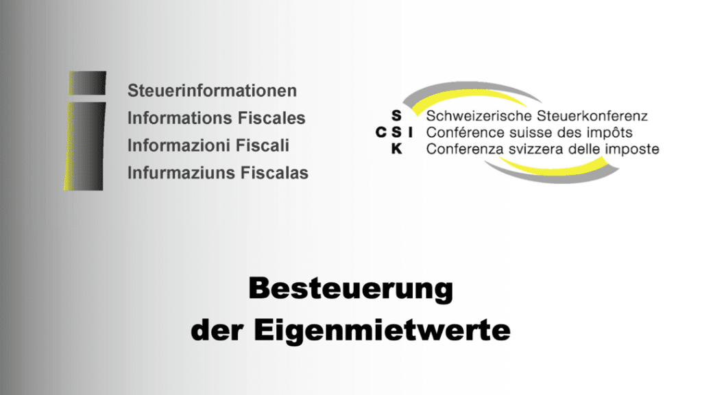 Besteuerung Eigenmietwerte